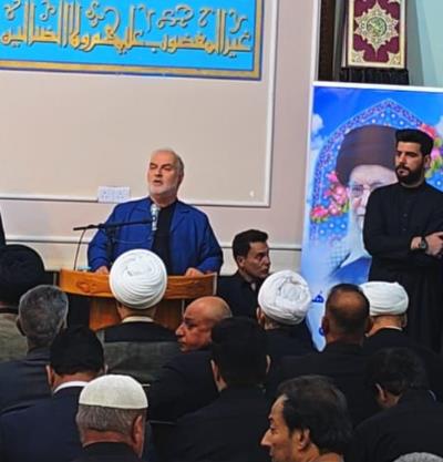 حضور سرکنسول ج.ا.ا در مراسم بزرگداشت رهبر شهید(قدّس سره ) در مسجد امام علی(ع) شهر بصره